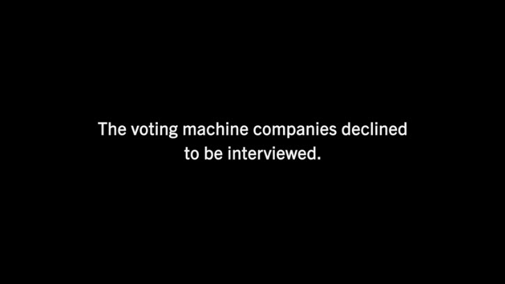 KILL CHAIN - THE VOTING MACHINE COMPANIES DECLINED TO BE INTERVIEWED