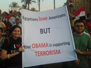 Word on Egypt's Streets is that Obama is a Terrorist